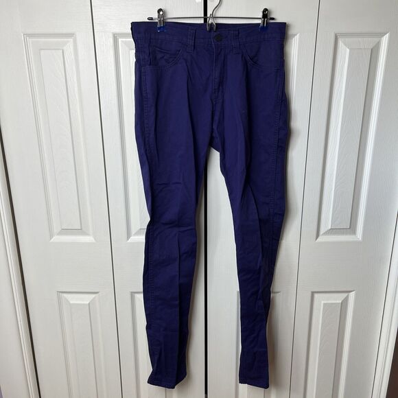 Levi's 510 Denim Jeans Skinny Purple 32 - Picture 1 of 10